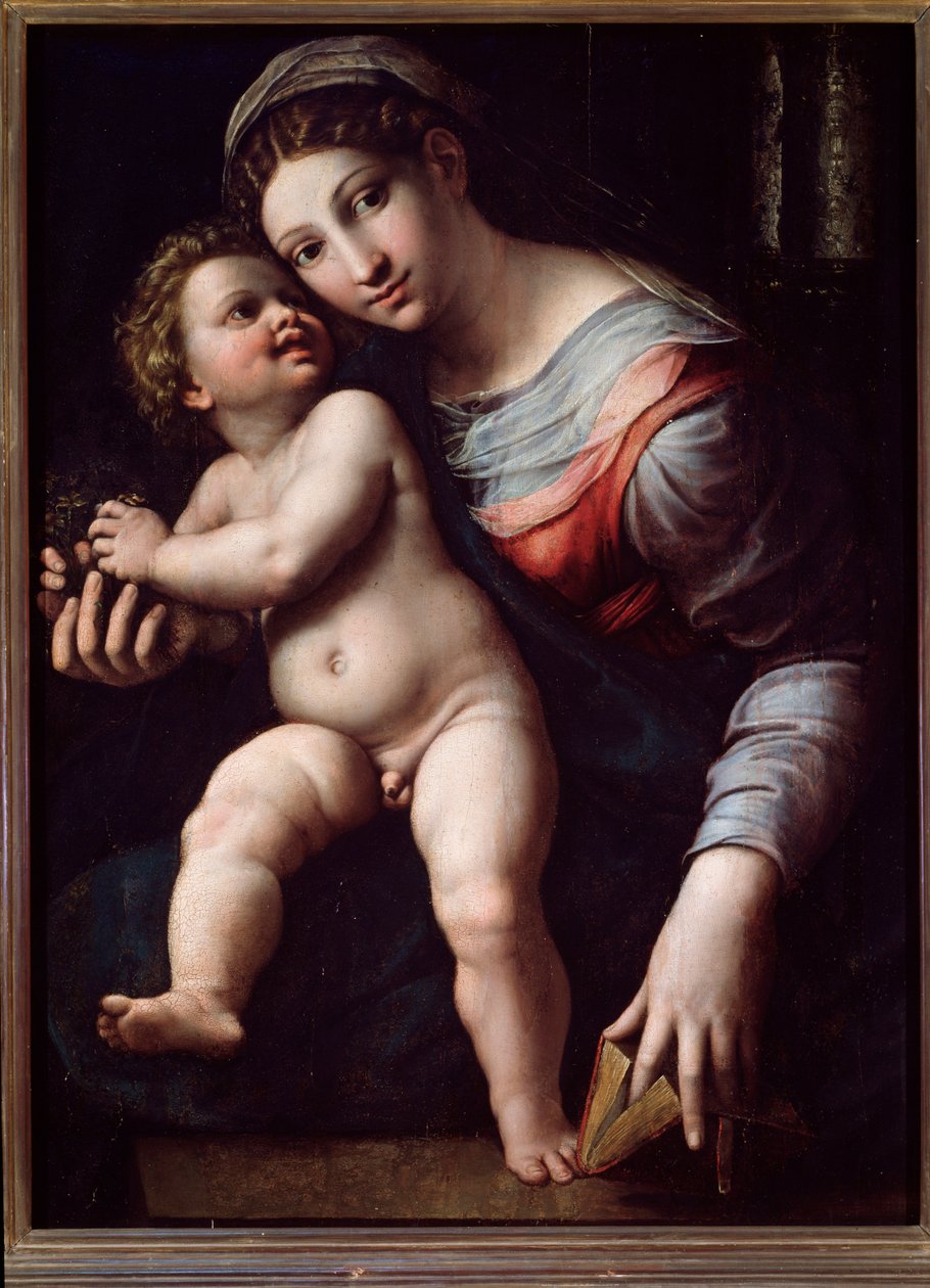 Panna a dítě (Malba od Giulio Romano