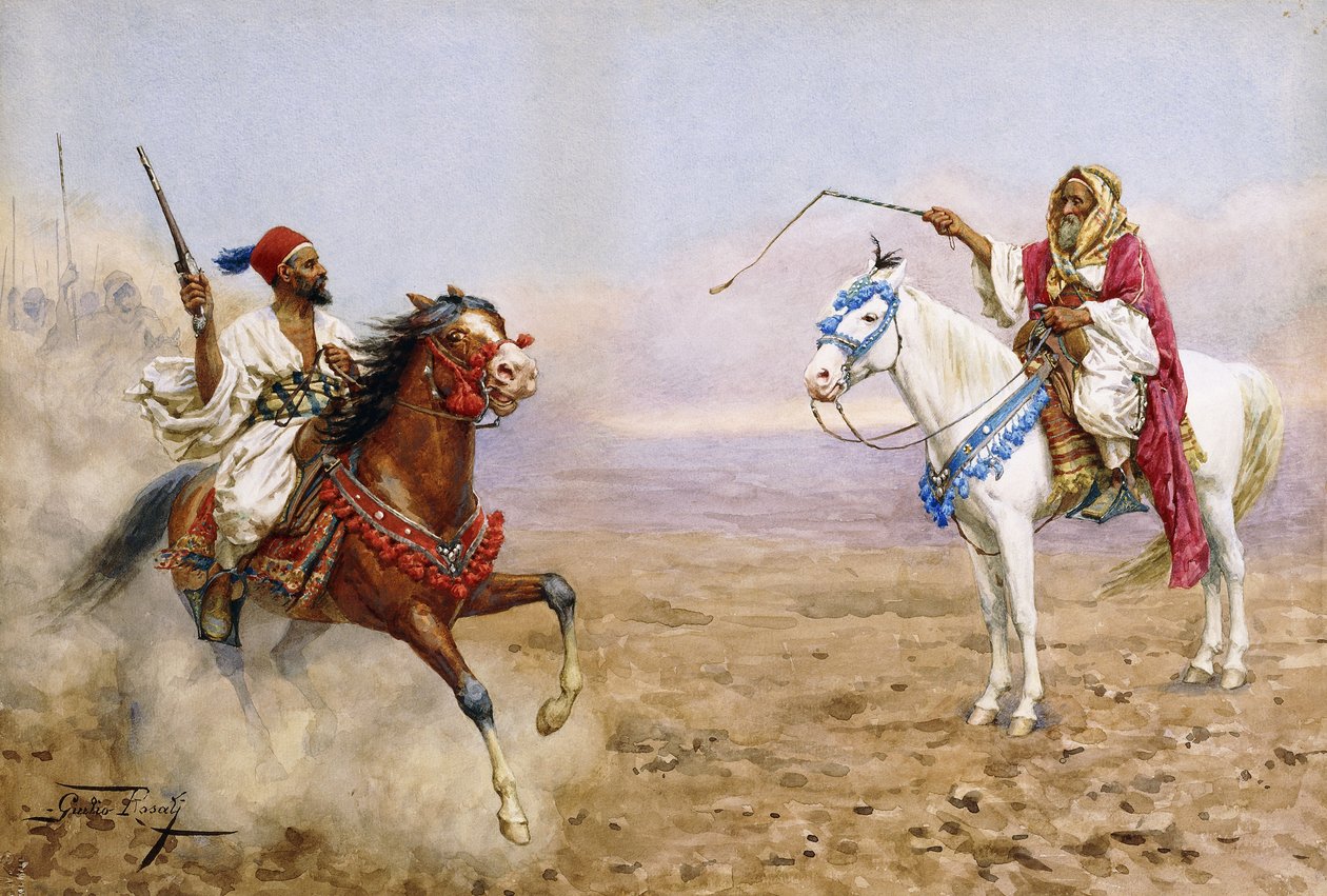 arabští jezdci, od Giulio Rosati