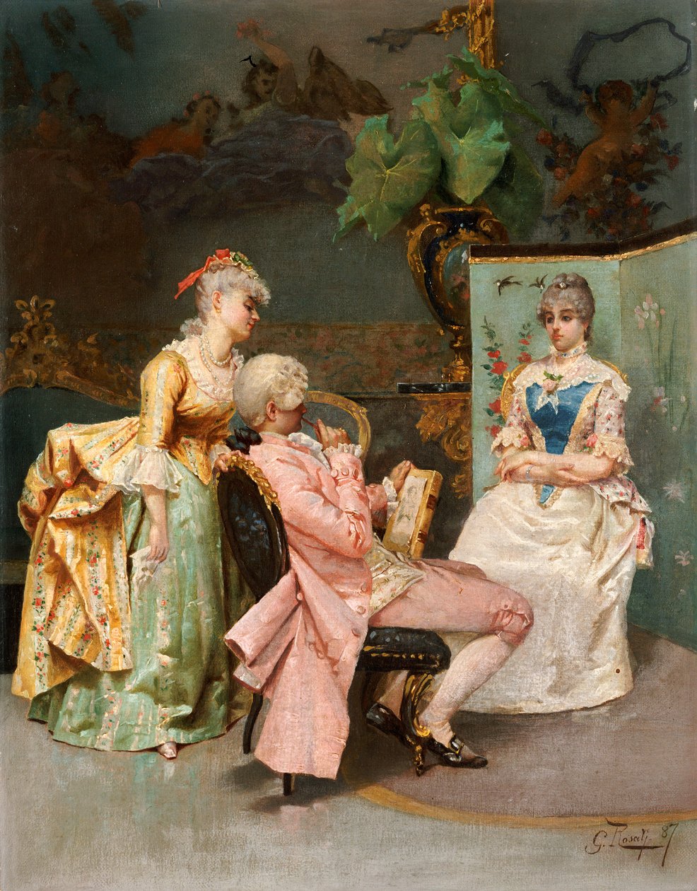 Sedící, 1887 od Giulio Rosati