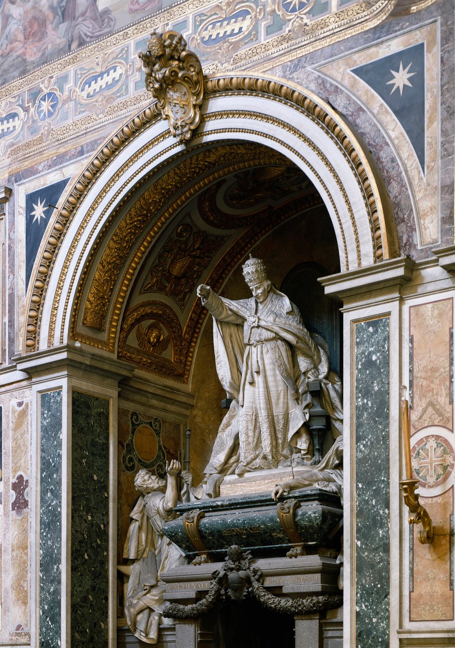 Pohled na pomník věnovaný papeži Leonu XIII (1810-1903) od Giulia Tadoliniho (1849-1918) od Giulio Tadolini