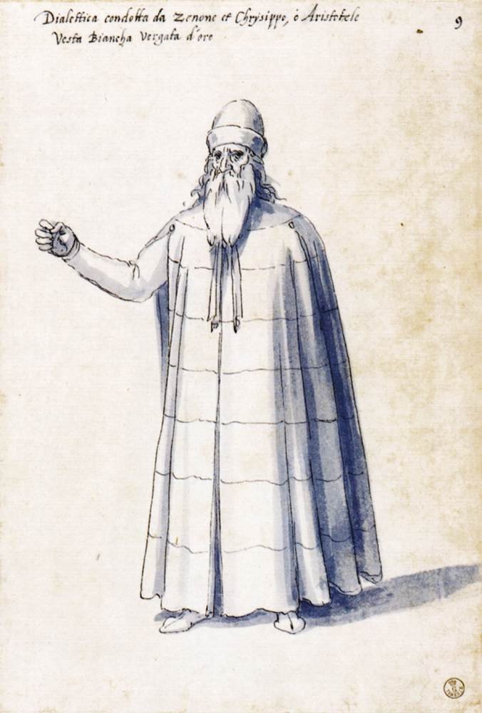 Kostým alegorické postavy Dialektika od Giuseppe Arcimboldo