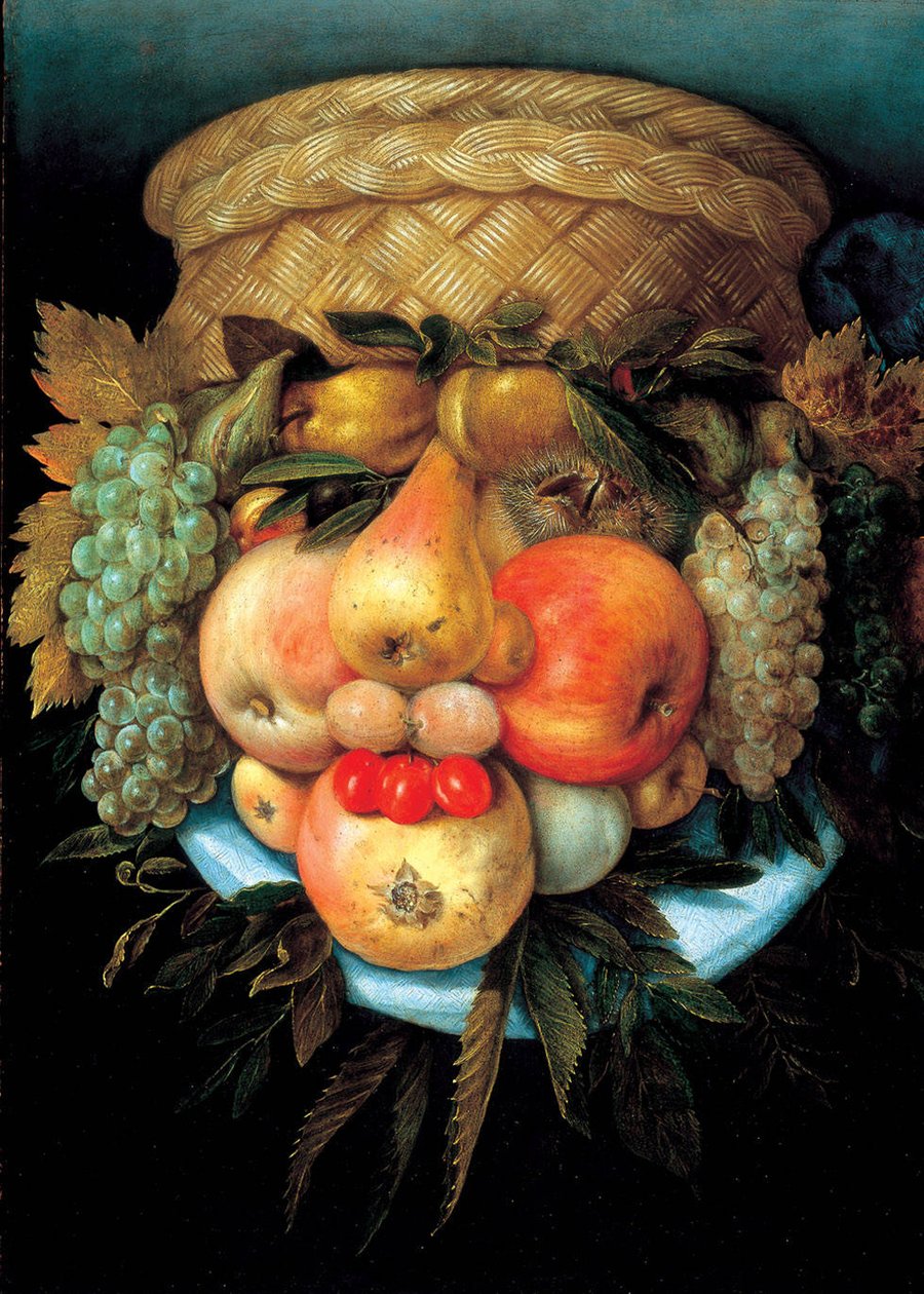 Ovocný koš od Giuseppe Arcimboldo