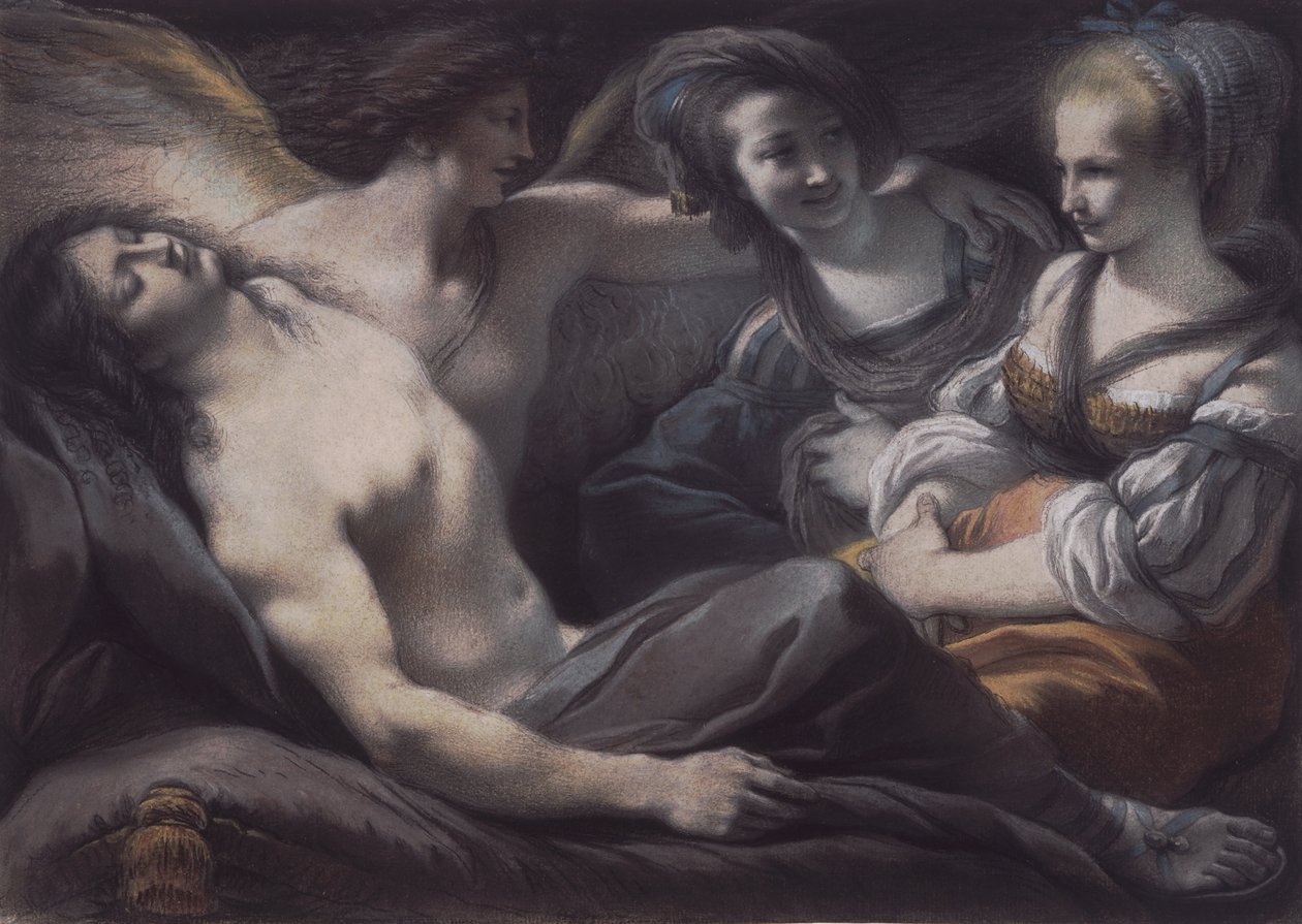 Armida hledí na spícího Rinalda od Giuseppe Cades