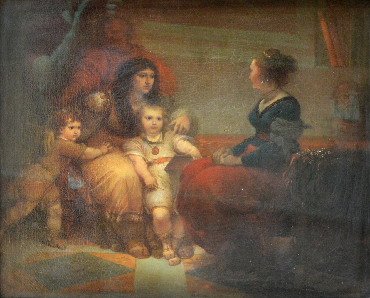 Cornélie, matka Gracchiho od Giuseppe Cades