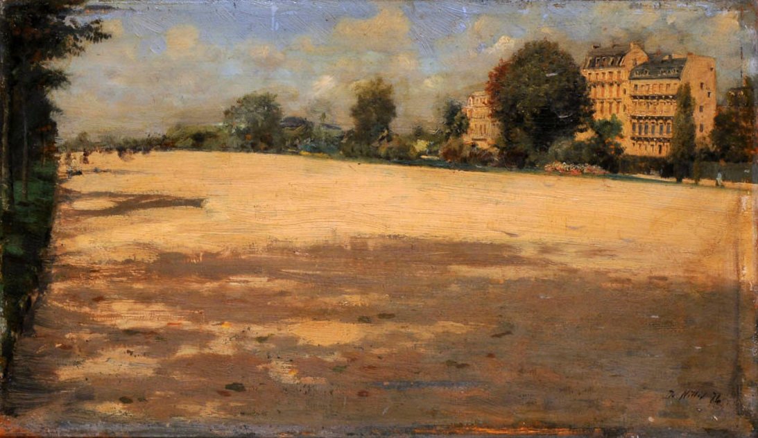 LandscapeAvenue du Bois de Boulogne od Giuseppe de Nittis