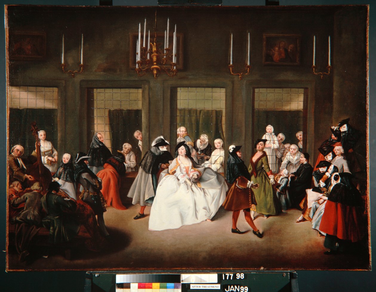 Klášterní salon, kolem roku 1760 od Giuseppe Gobbis