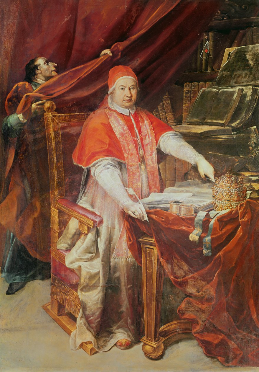 Papež Benedikt XIV od Giuseppe Maria Crespi