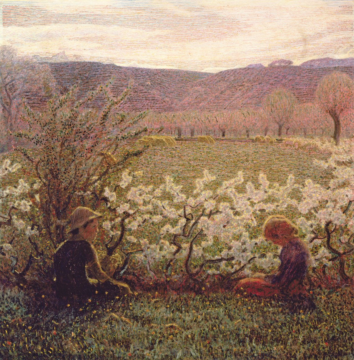 Kvetoucí louka od Giuseppe Pellizza da Volpedo