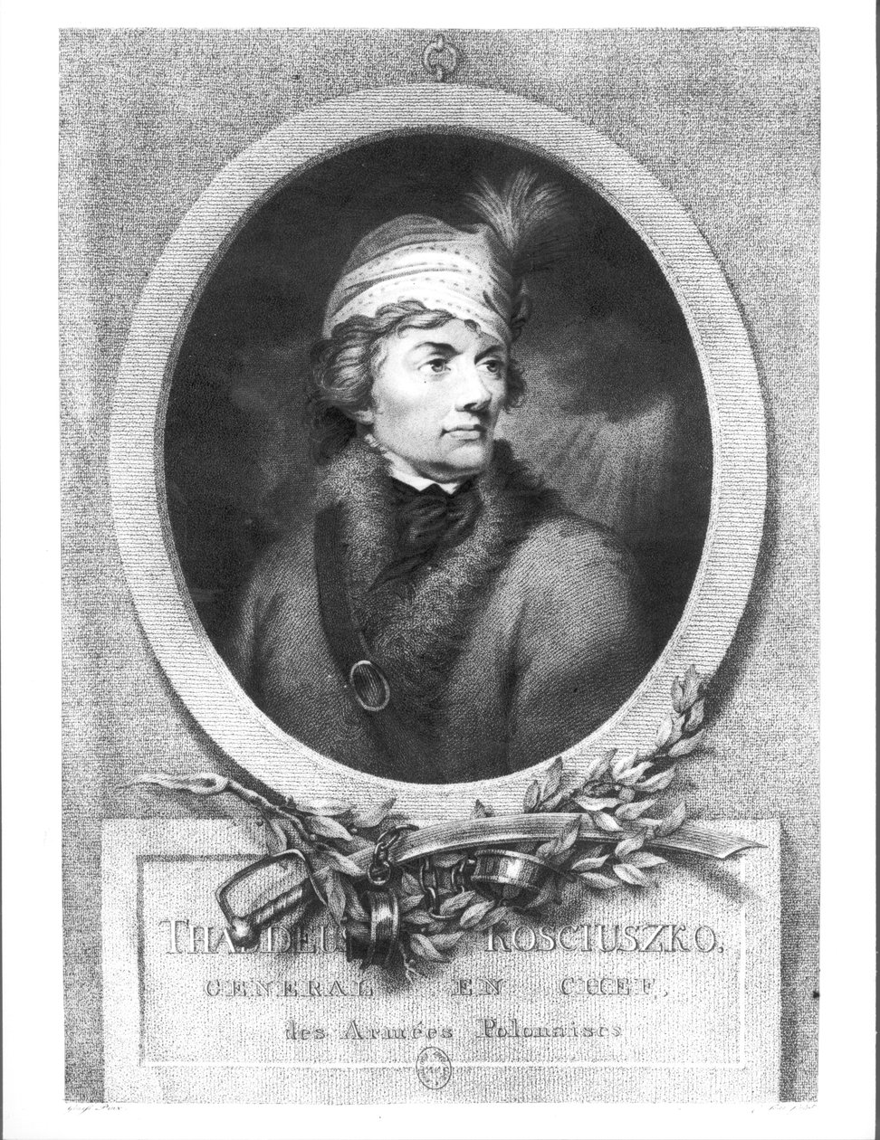 Tadeusz Kosciuszko (1746-1817), ryl Christiaan Josi († 1828), vydáno 1794-98 od Giuseppe or Josef Grassi