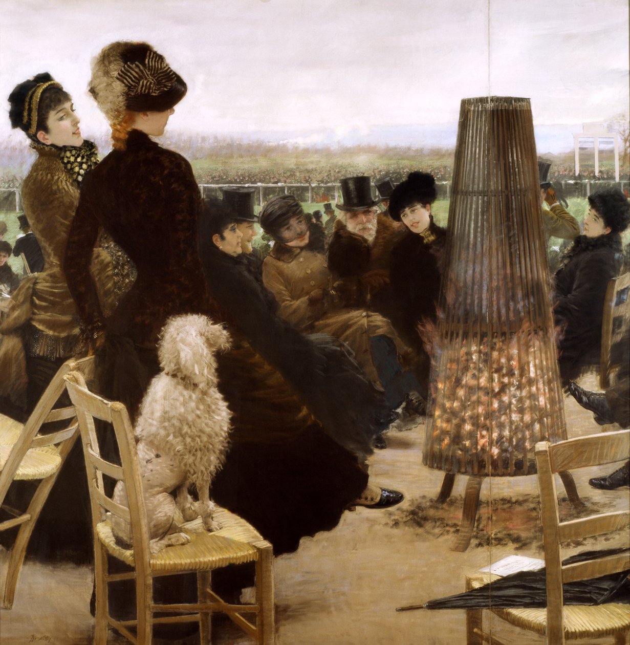 Dostihová dráha v Bois de Boulogne (pastel na papíře) od Giuseppe de Nittis