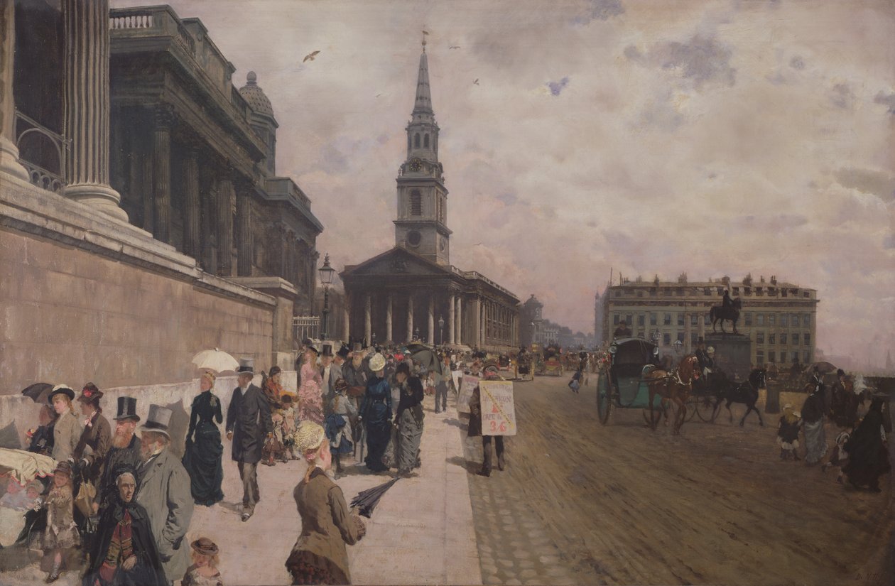Národní galerie, Londýn od Giuseppe de Nittis