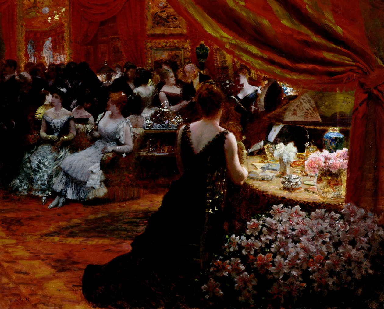 Salon princezny Mathildy (1820-1904) 1883 od Giuseppe de Nittis