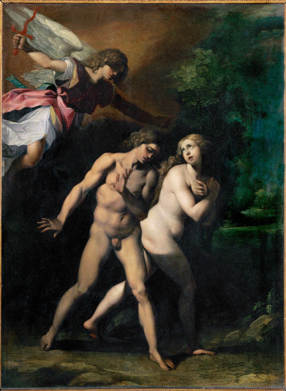 Adam a Eva vyhnáni z ráje... od Giuseppe (1568 1640) Cesari