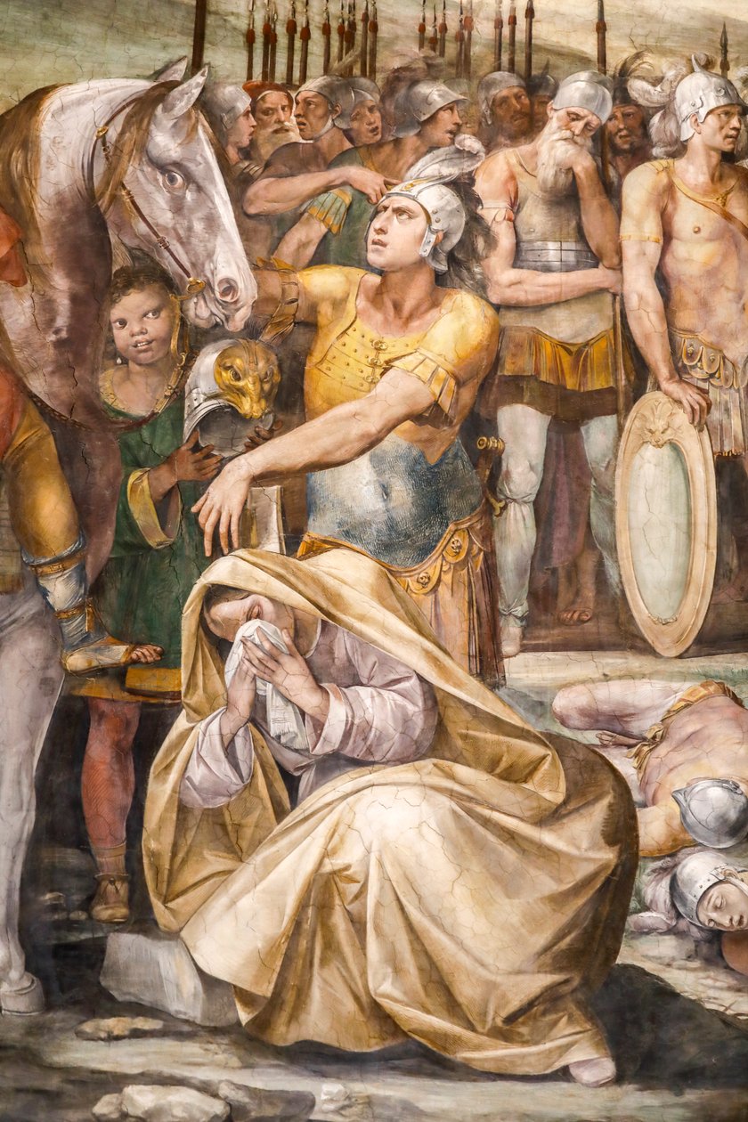 Bitva mezi Horatii a Curiatii (detail) od Giuseppe (1568 1640) Cesari