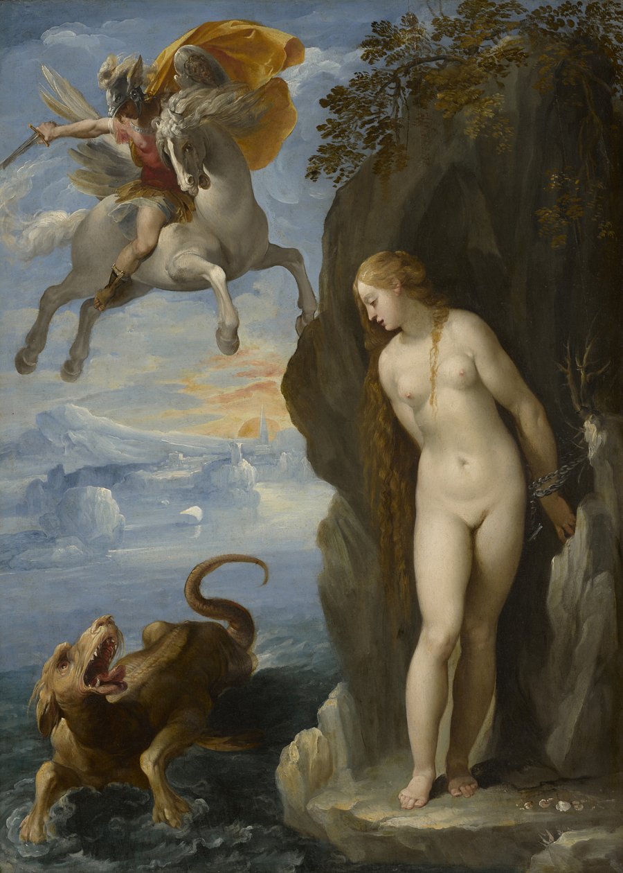 Perseus zachraňující Andromedu od Giuseppe Cesari