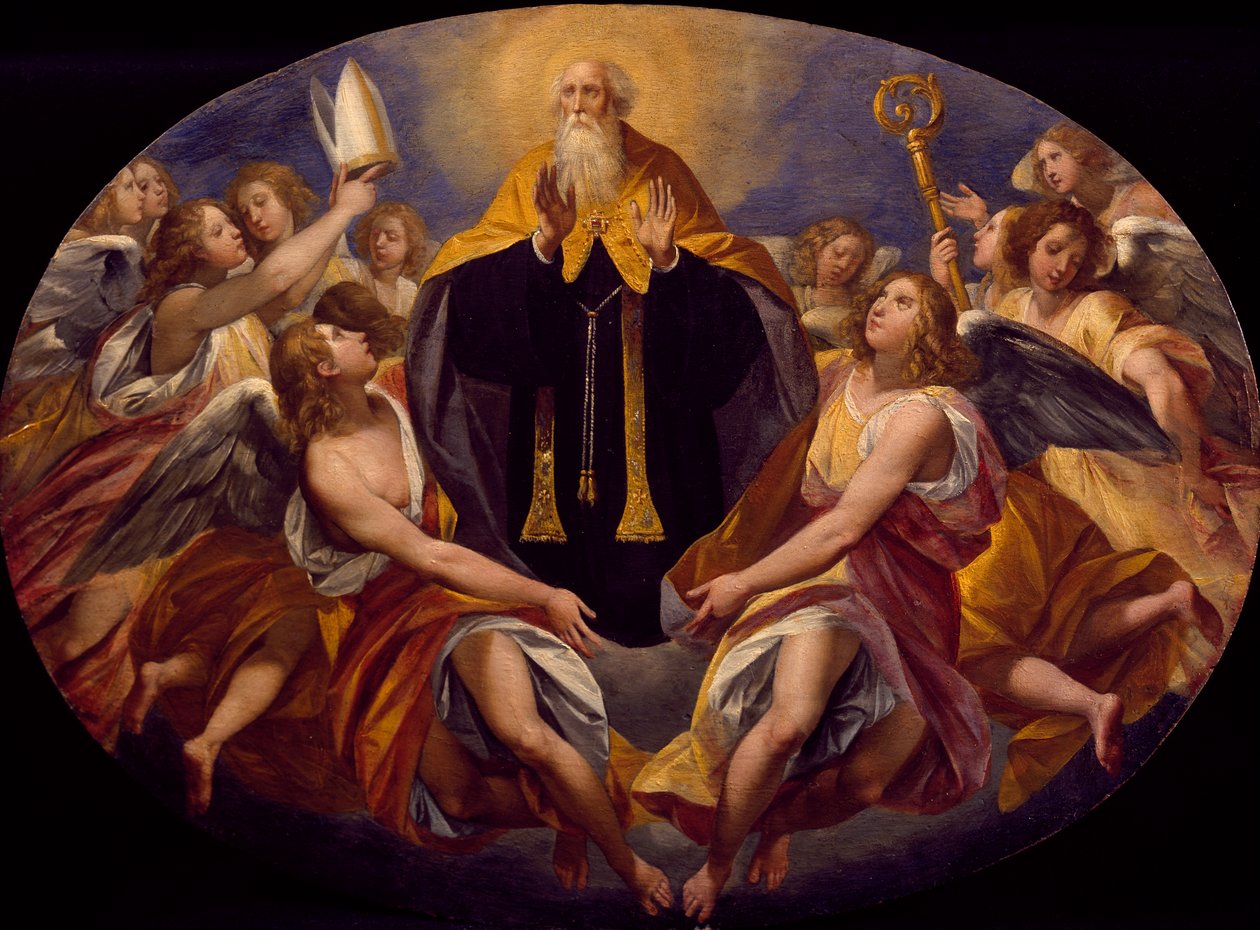 Svatý Benedikt ve slávě od Giuseppe Cesariho (1568-1640) od Giuseppe Cesari