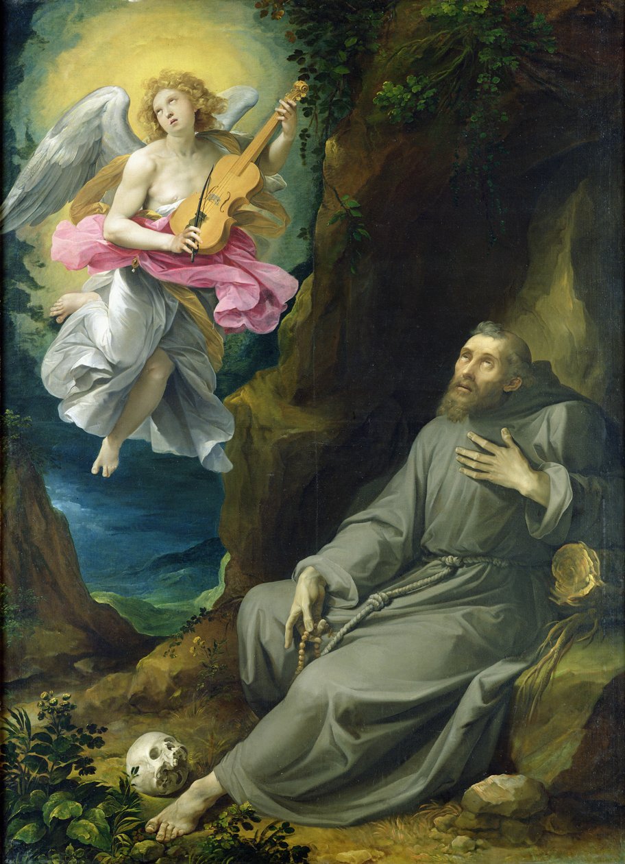 Extáze sv. Františka z Assisi, kolem roku 1593 (olej na plátně) od Giuseppe Cesari