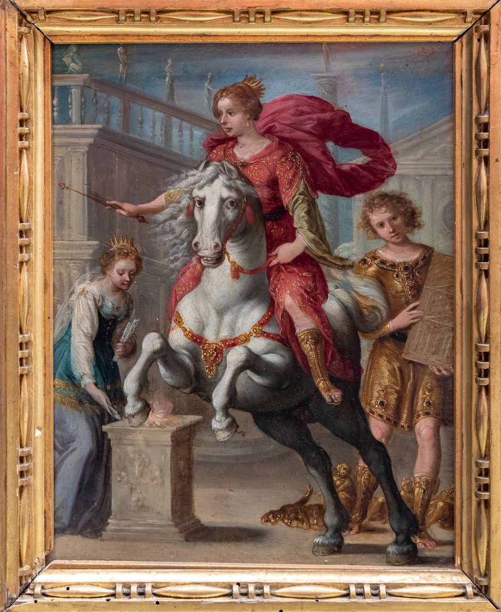 Munificence (nebo náboženství) od follower of Giuseppe Cesari
