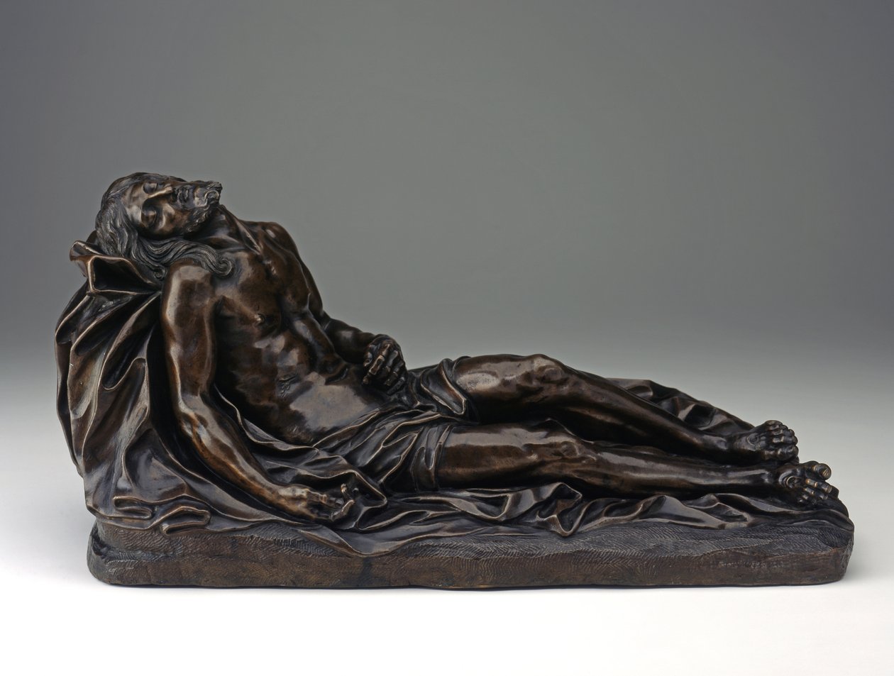 Sesazený Kristus, cca 1670-1680 (bronz) od Giuseppe (attr.to) Mazzolini