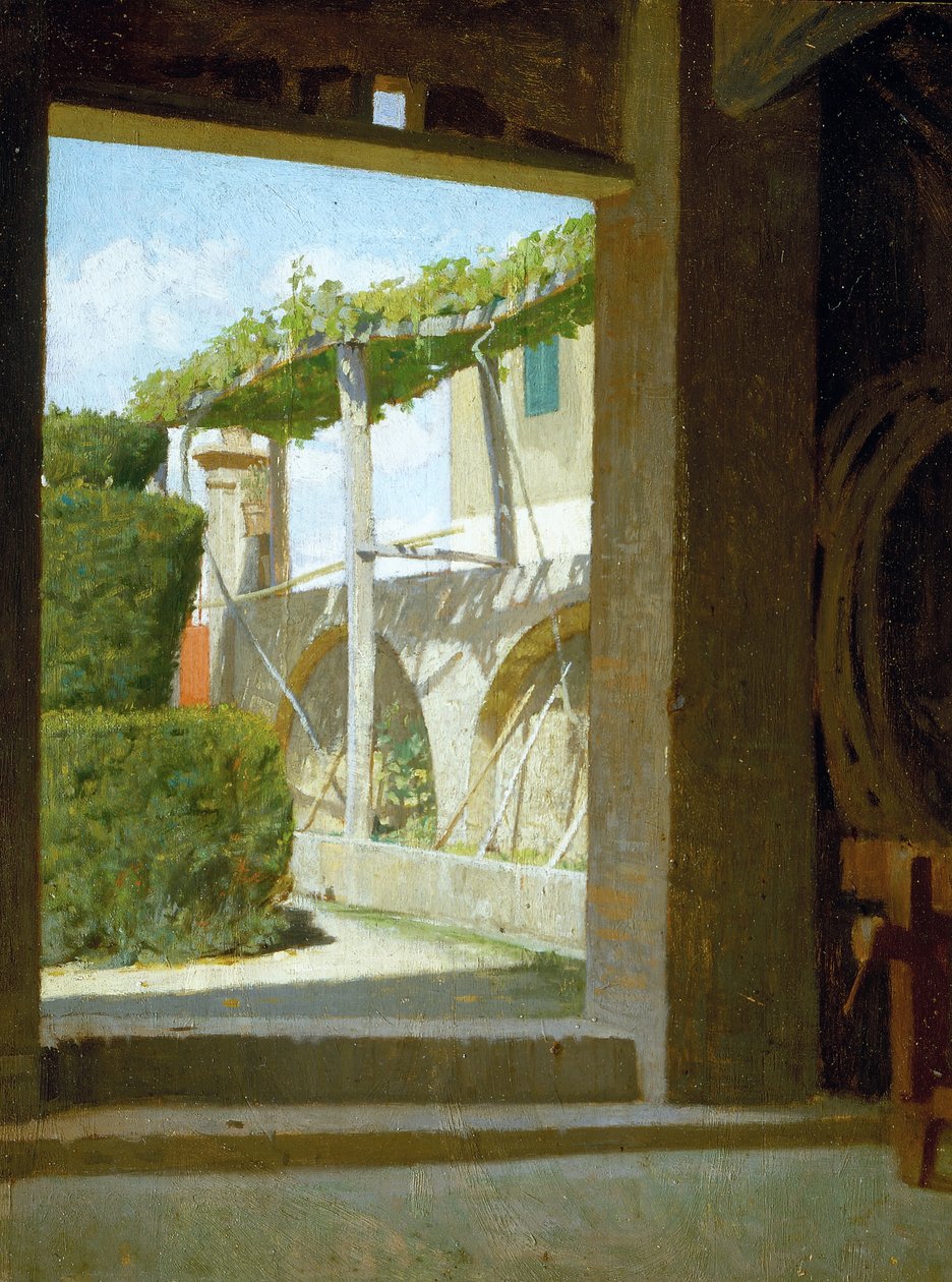 Ze sklepa Diega Martelliho, asi 1866 (olej na desce) od Giuseppe Abbati
