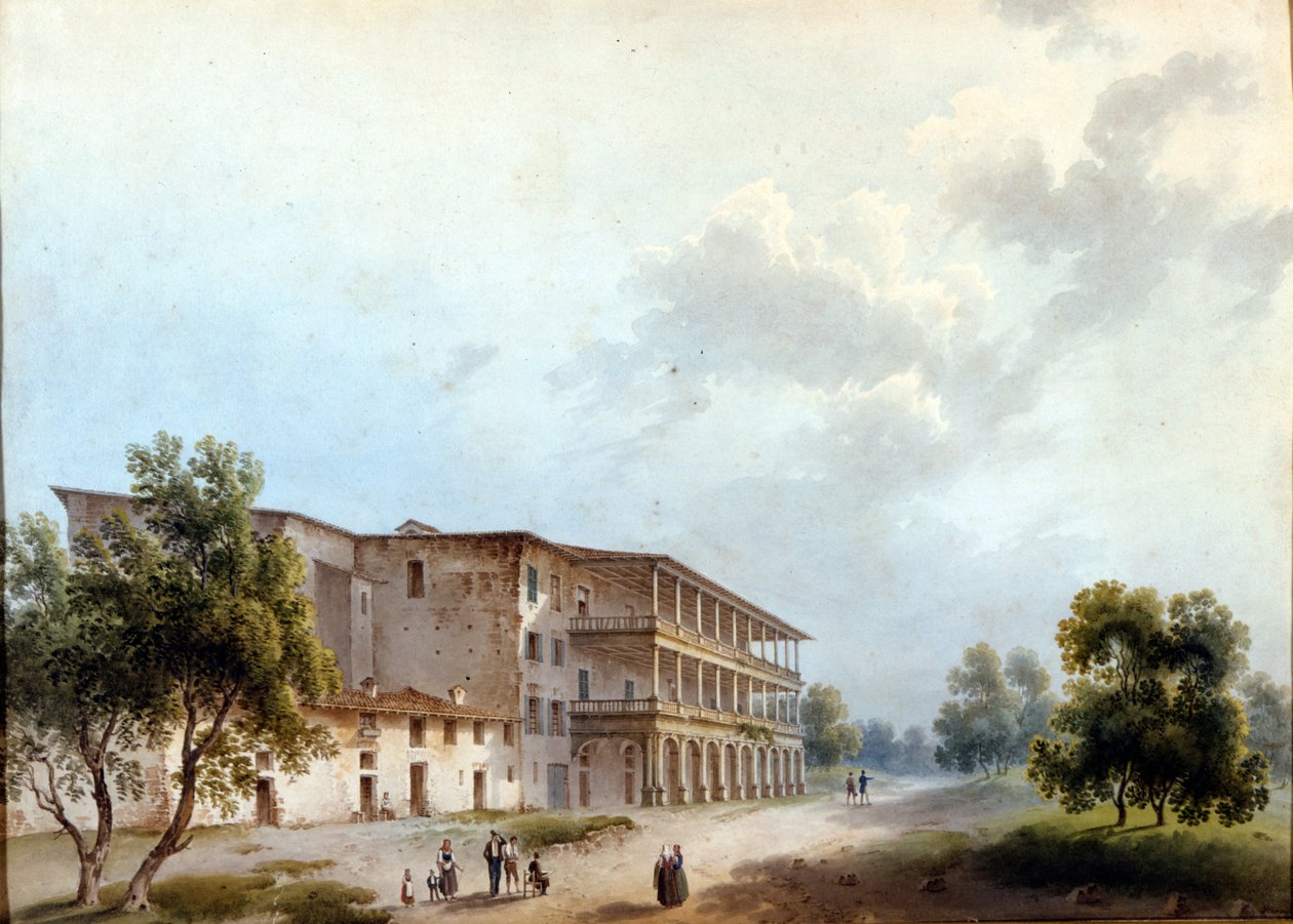 Milán, vila Simonetta. Malba Alinovi. Stendhal přejmenoval Angelu Pietragrua na Lady Simonettu. Milánské muzeum, Milán od Giuseppe Alinovi