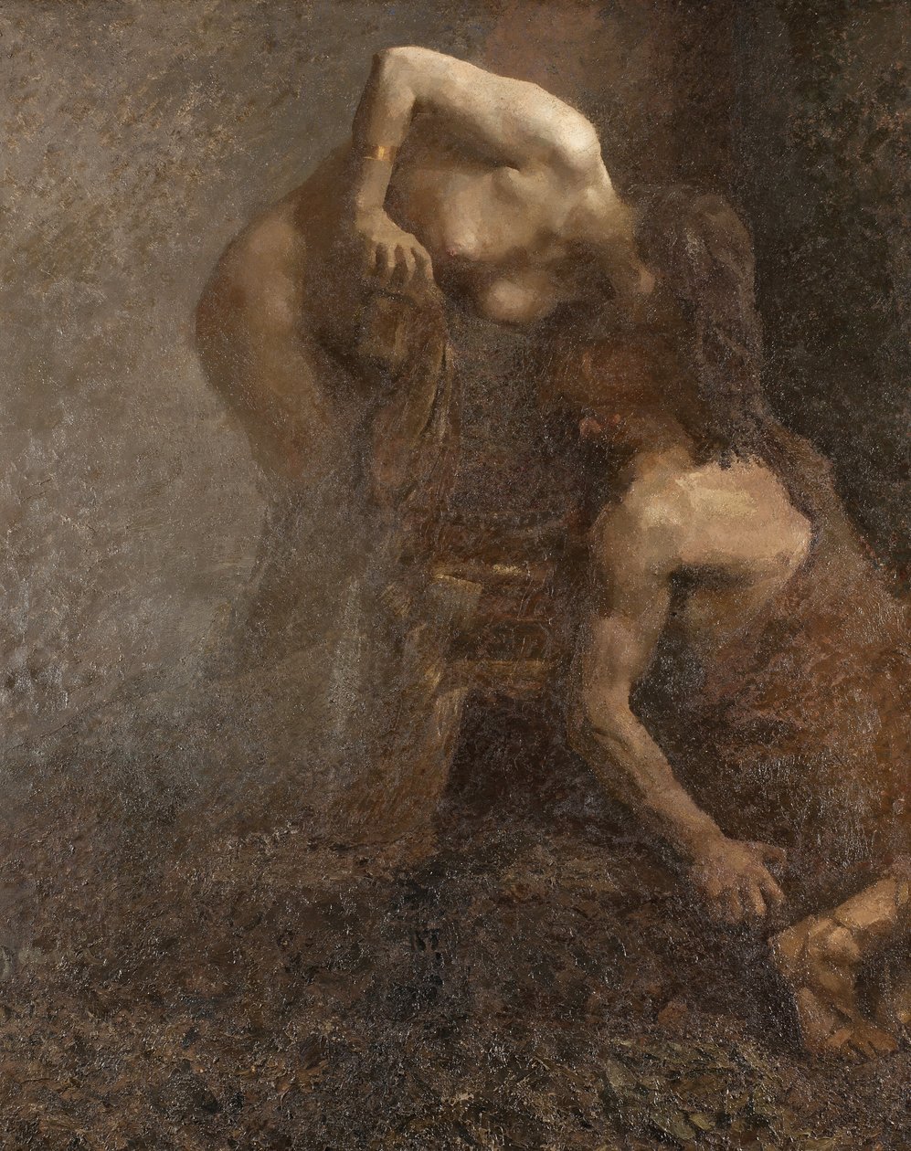Luxusní obraz Kleopatra od Giuseppe Amisani (1879-1941) Velikost 210x190 cm Mede Palazzo Comunale od Giuseppe Amisani