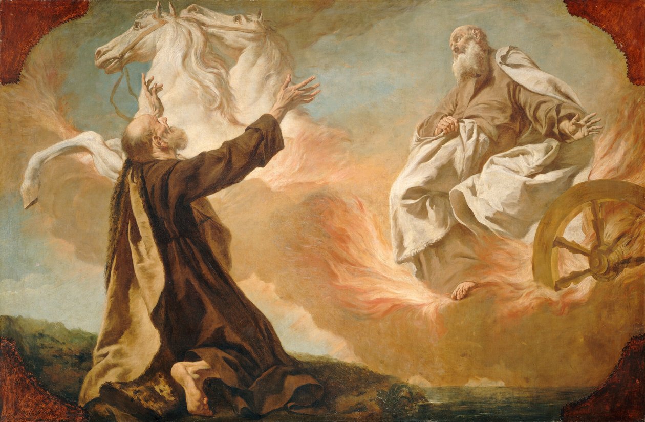 Elijah vzat do ohnivého vozu od Giuseppe Angeli