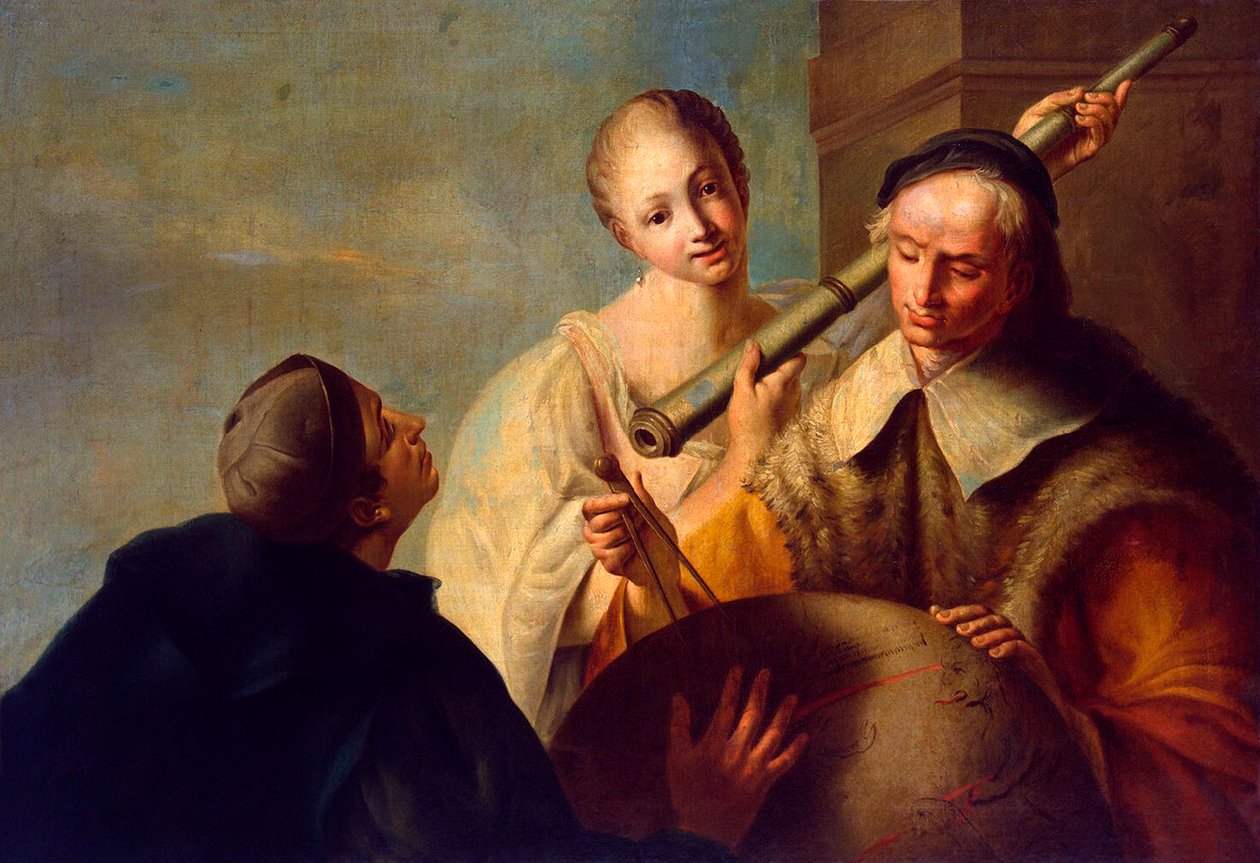 Lekce astronomie, 50. léta 18. století. od Giuseppe Angeli