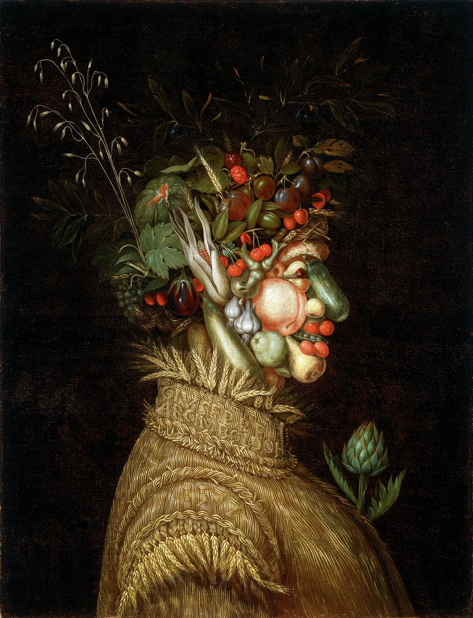 Alegorický portrét - "Léto" od Giuseppe Arcimboldo