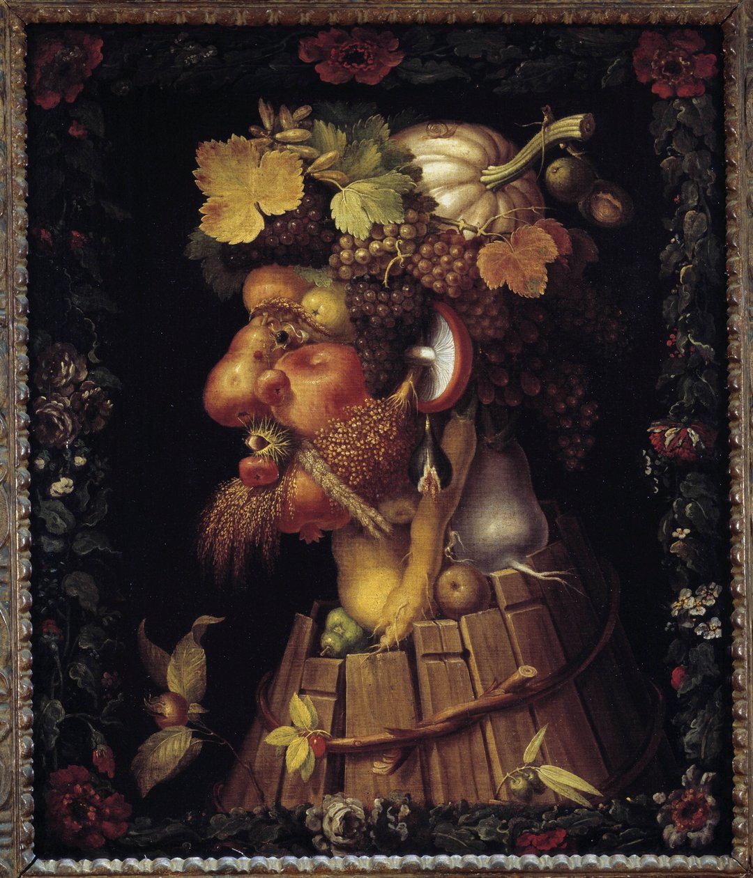Podzim. Alegorie o ročních obdobích. Obraz Giuseppe Arcimboldo (1527-1593). muzeum Louvre od Giuseppe Arcimboldo