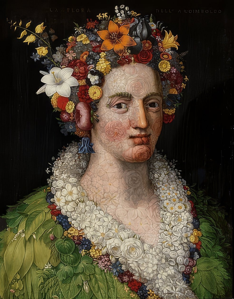 Flóra. 1589 od Giuseppe Arcimboldo