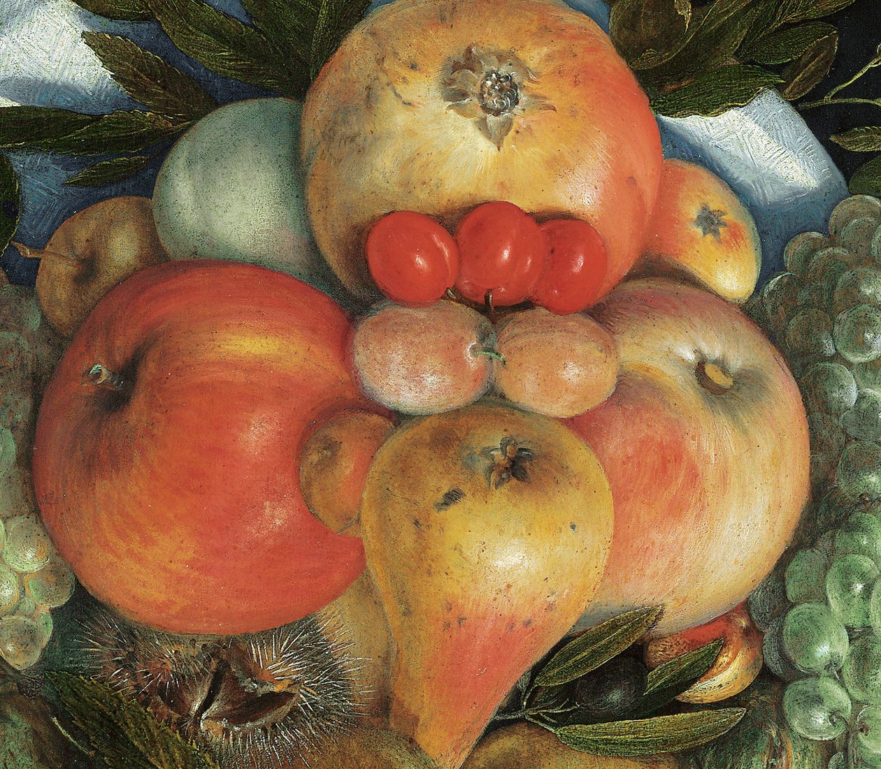 Reverzibilní antropomorfní portrét muže složený z ovoce od Giuseppe Arcimboldo