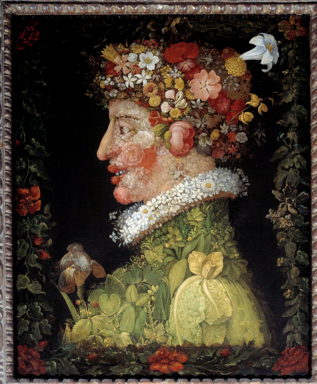 Kevät (sarjasta, joka kuvaa neljä vuodenaikaa) od Giuseppe Arcimboldo
