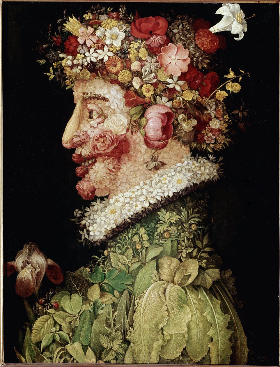 Jarní malba od Giuseppe Arcimbolda (1527-1593). 1589. Madrid. Královská akademie výtvarných umění v San Fernando, Madrid od Giuseppe Arcimboldo