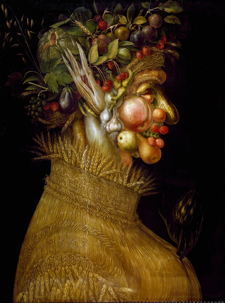 Letní malba Giuseppe Arcimboldi (Arcimboldo) (1527-1593) 1563 Rozměr.67x51 cm Vídeň, Kunsthistorisches Museum od Giuseppe Arcimboldo
