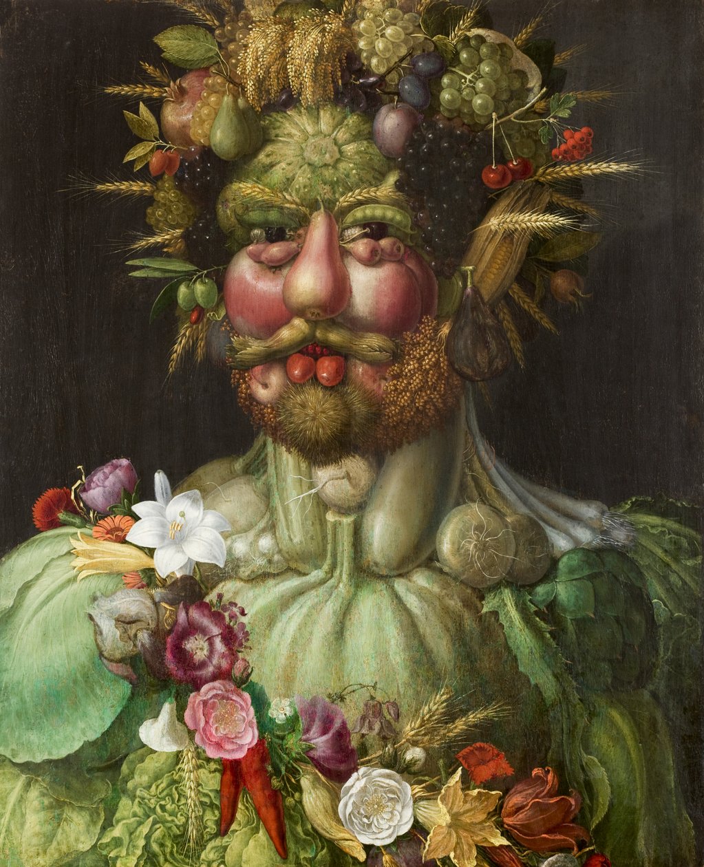 Vertumnus, portrét, alegorie od Giuseppe Arcimboldo