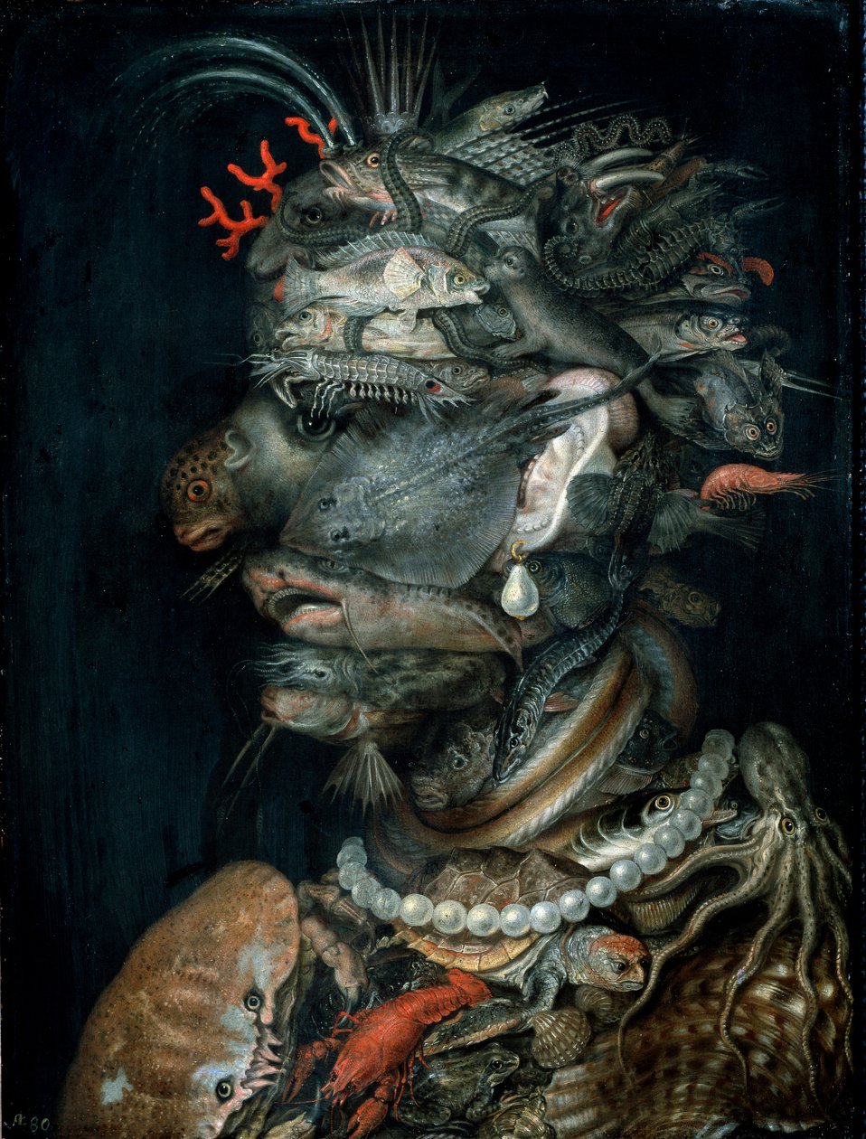 Vodomalba Giuseppe Arcimboldi (Arcimboldo) (1527-1593) 1566 Rozměr.66,5x51 cm Vídeň, Kunsthistorisches Museum od Giuseppe Arcimboldo