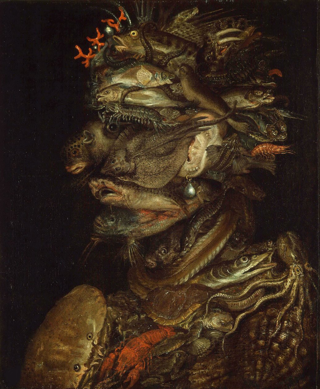 Alegorie vody, cca 1566. od Giuseppe Arcimboldo Circle of .