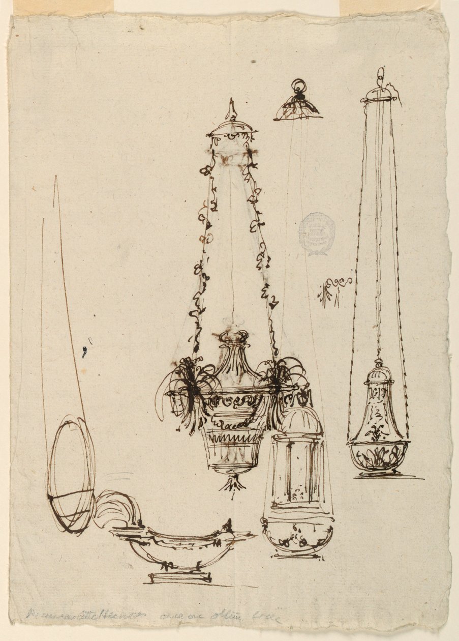 Oltářní lampy, kadidelnice, vonná loď od Giuseppe Barberi
