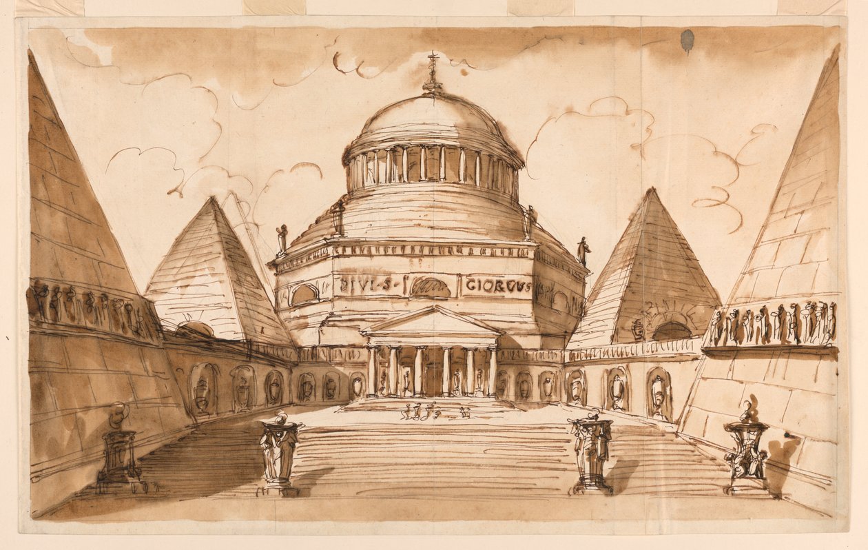 Atrium kostela zasvěceného sv. Jiří od Giuseppe Barberi