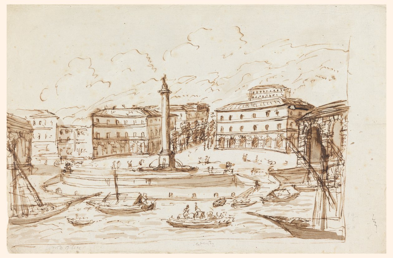 Přístav Ajaccio, Korsika od Giuseppe Barberi