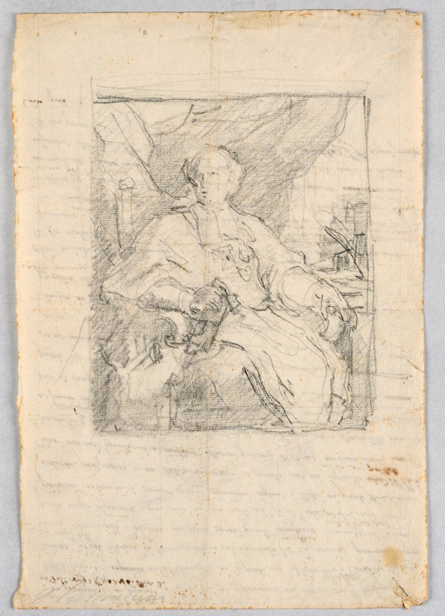Portrétní skica od Giuseppe Barberi