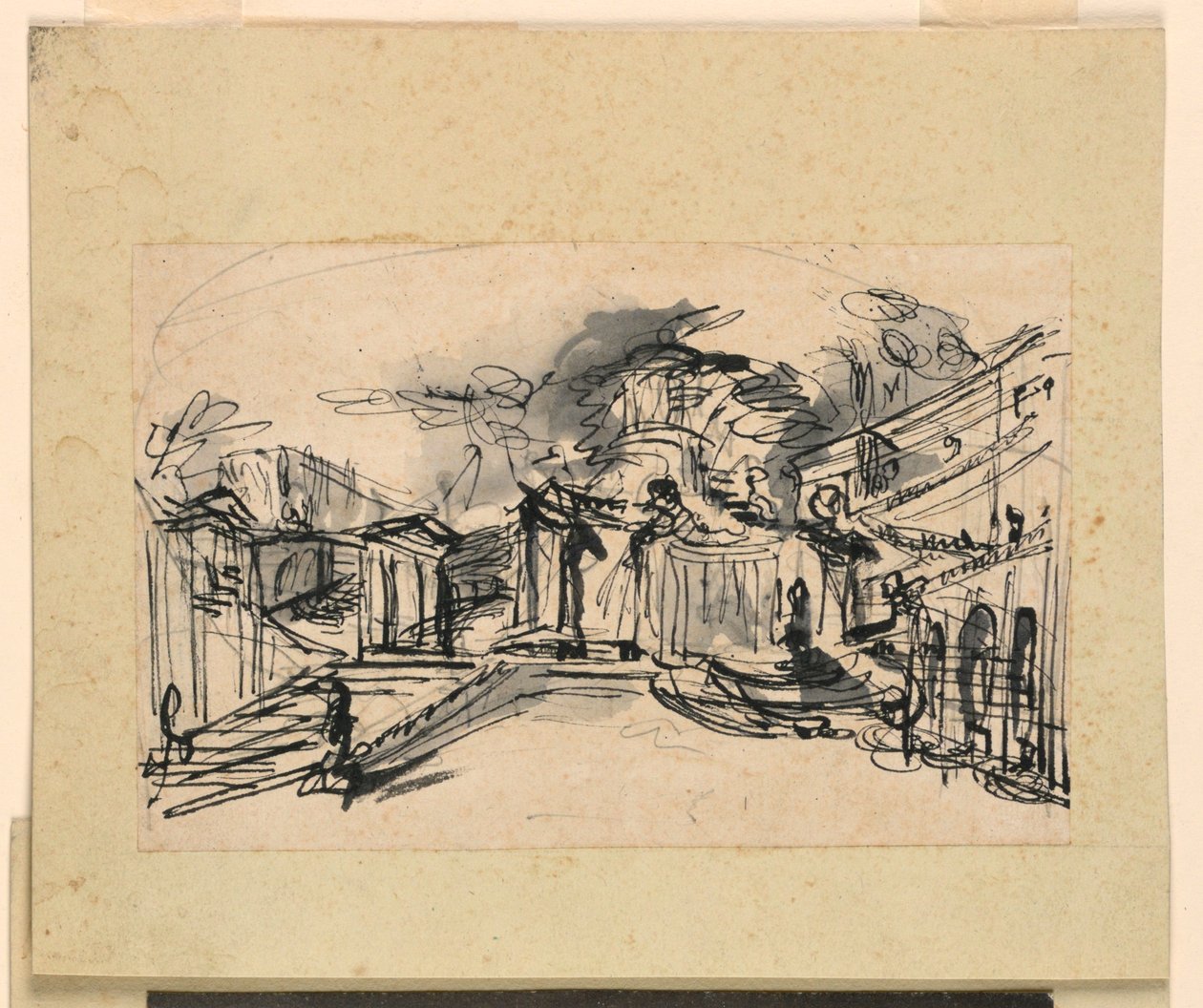 Scéna: Palácová architektura od Giuseppe Barberi