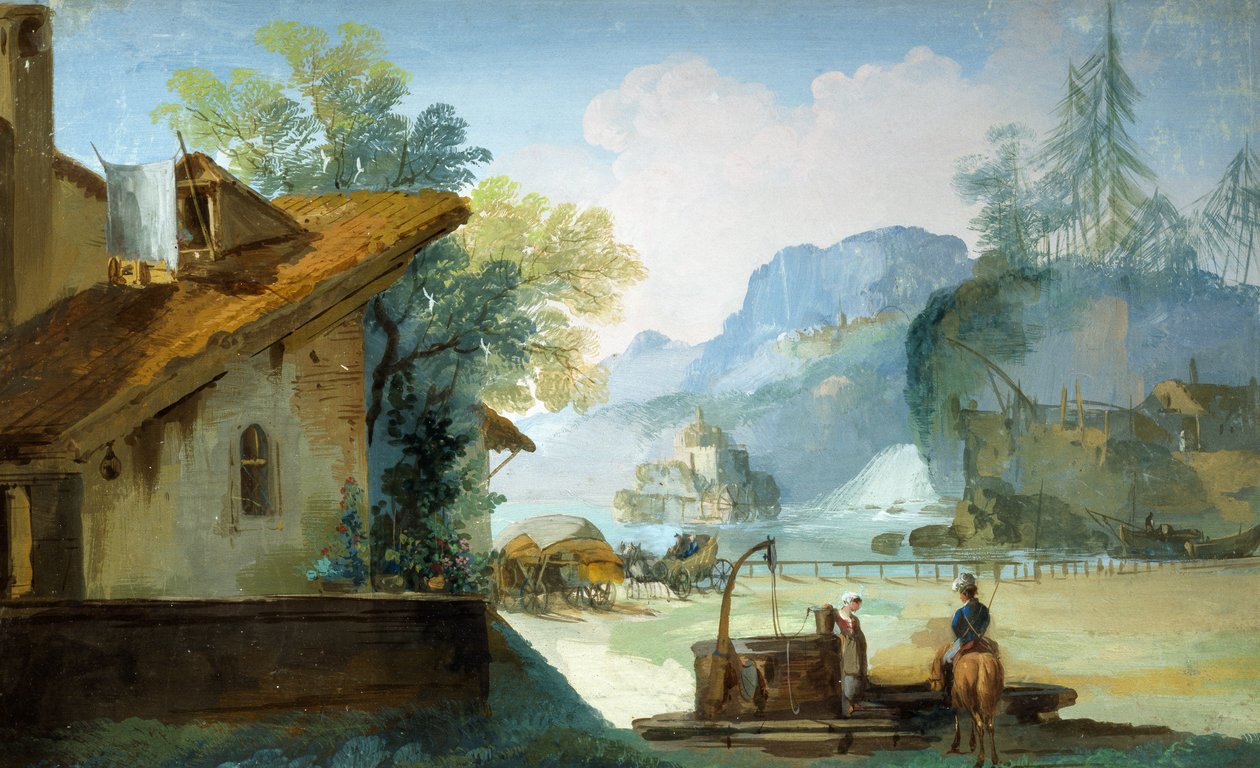 Služka u studny, Giuseppe Bernardino Bison (1762-1844) od Giuseppe Bernardino Bison