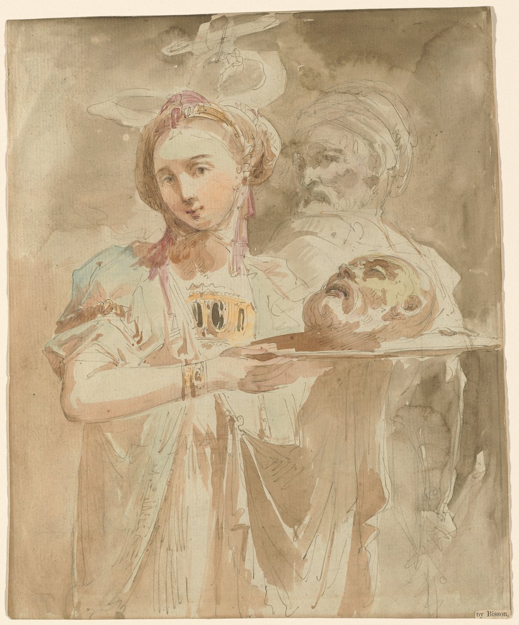Salome s hlavou svatého Jana Křtitele od Giuseppe Bernardino Bison