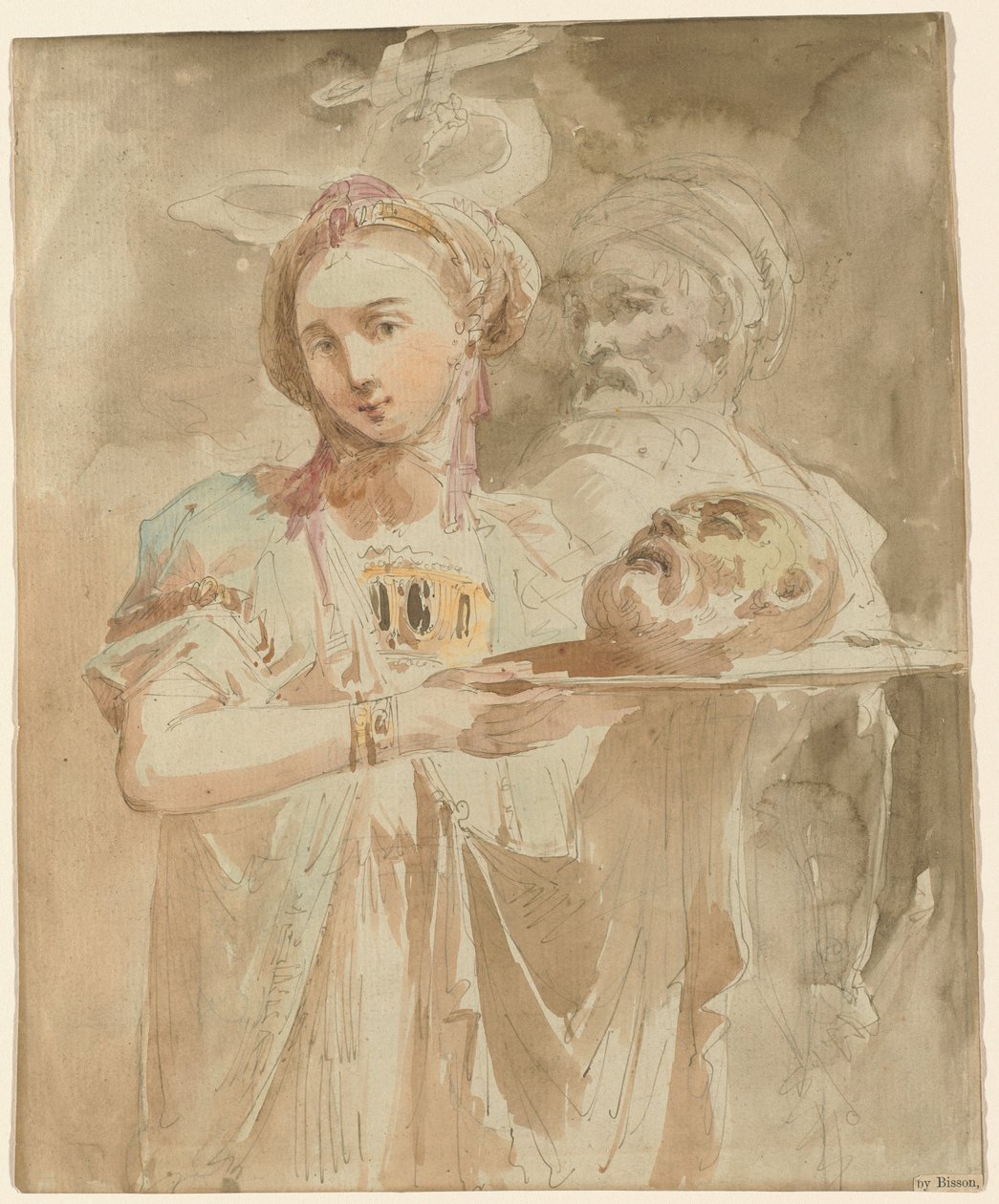 Salome s hlavou svatého Jana Křtitele od Giuseppe Bernardino Bison