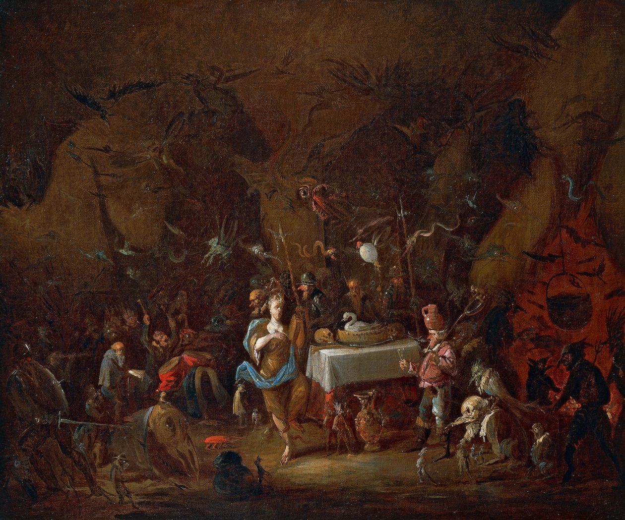 Setkání čarodějnic, Giuseppe Bernardino Bison (1762-1844), olej na plátně, Itálie od Giuseppe Bernardino Bison