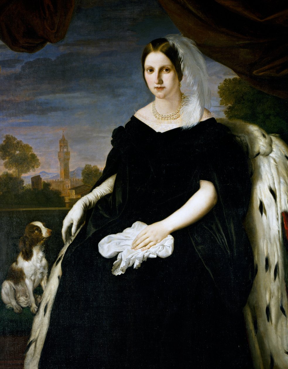 Portrét princezny Marie Antonie ze dvou Sicílií (Palermo od Giuseppe Bezzuoli