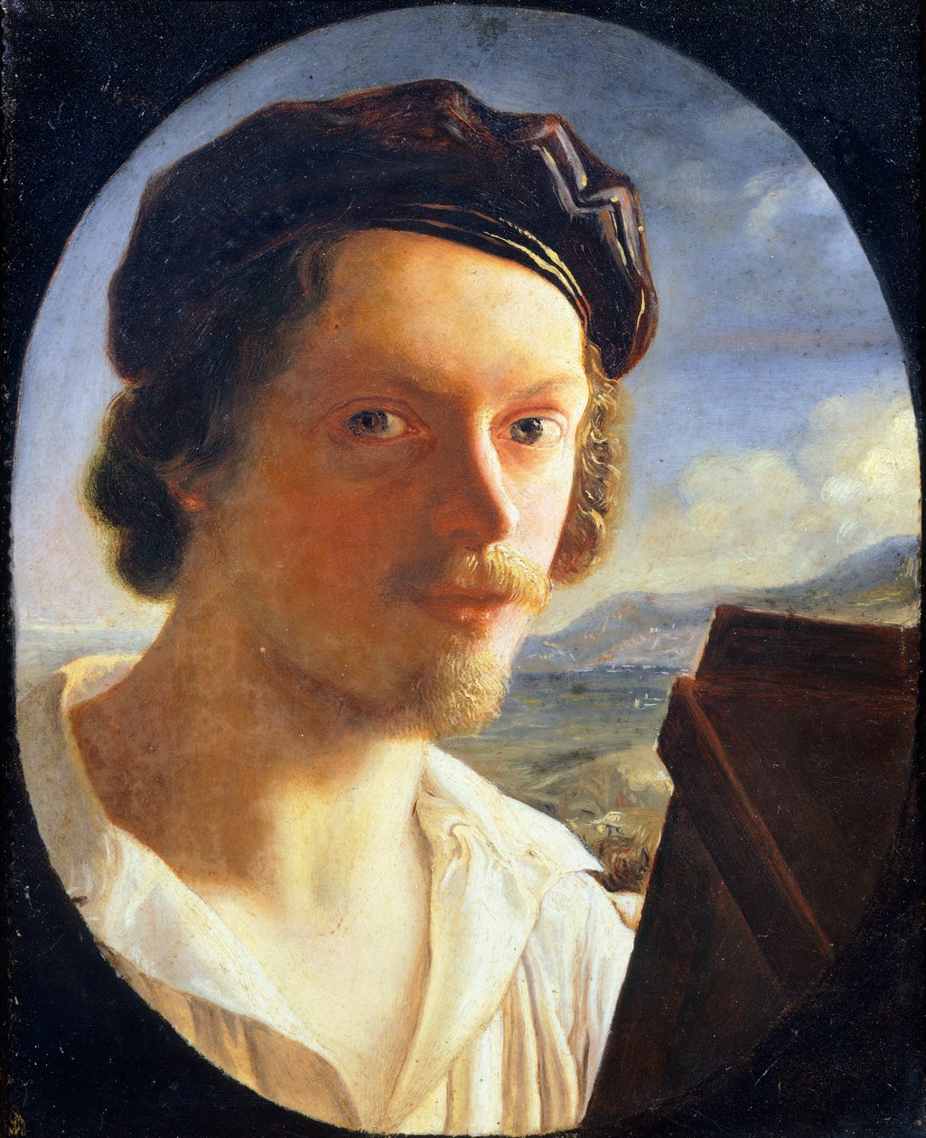Autoportrét, Giuseppe Bezzuoli (1784-1855) od Giuseppe Bezzuoli