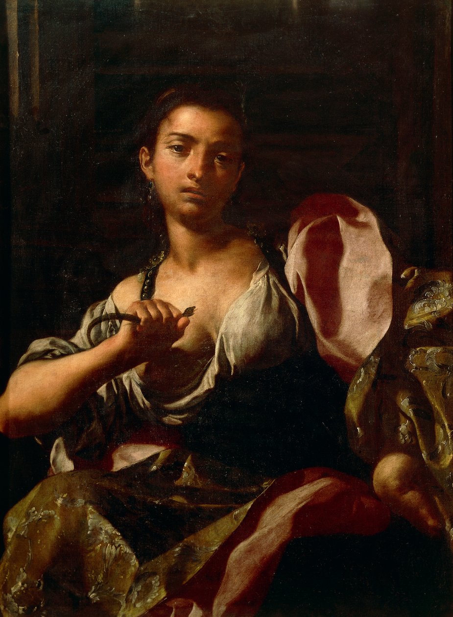 Kleopatra, Giuseppe Bonito (1707-1789), olej na plátně, 99x74 cm, Ptolemaiovské království od Giuseppe Bonito
